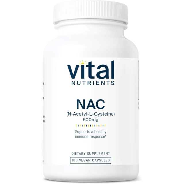 Vital Nutrients NAC 600mg 100 caps