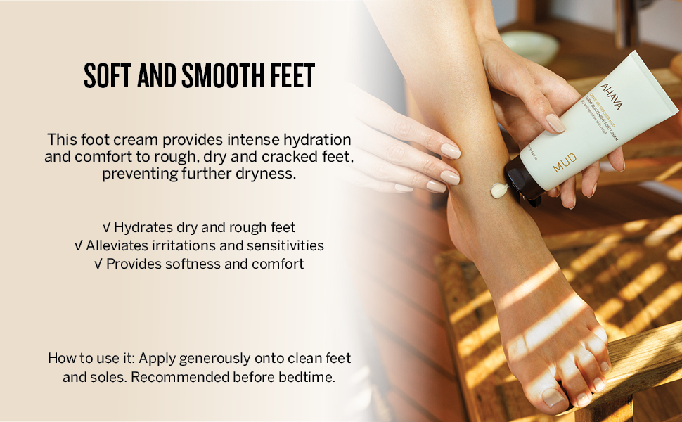 AHAVA Dermud Nourishing Foot Cream for soft and smooth feet AHAVA Dermud Nourishing Foot Cream for soft and smooth feet