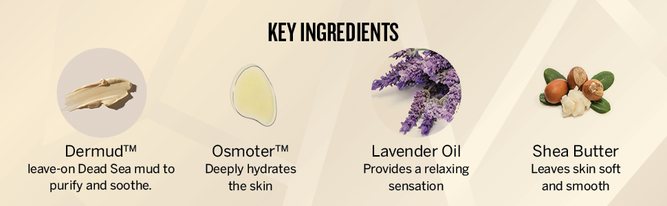 AHAVA Dermud Nourishing Foot Cream ingredients of dermud, osmoter, shea butter and lavender oil AHAVA Dermud Nourishing Foot Cream ingredients