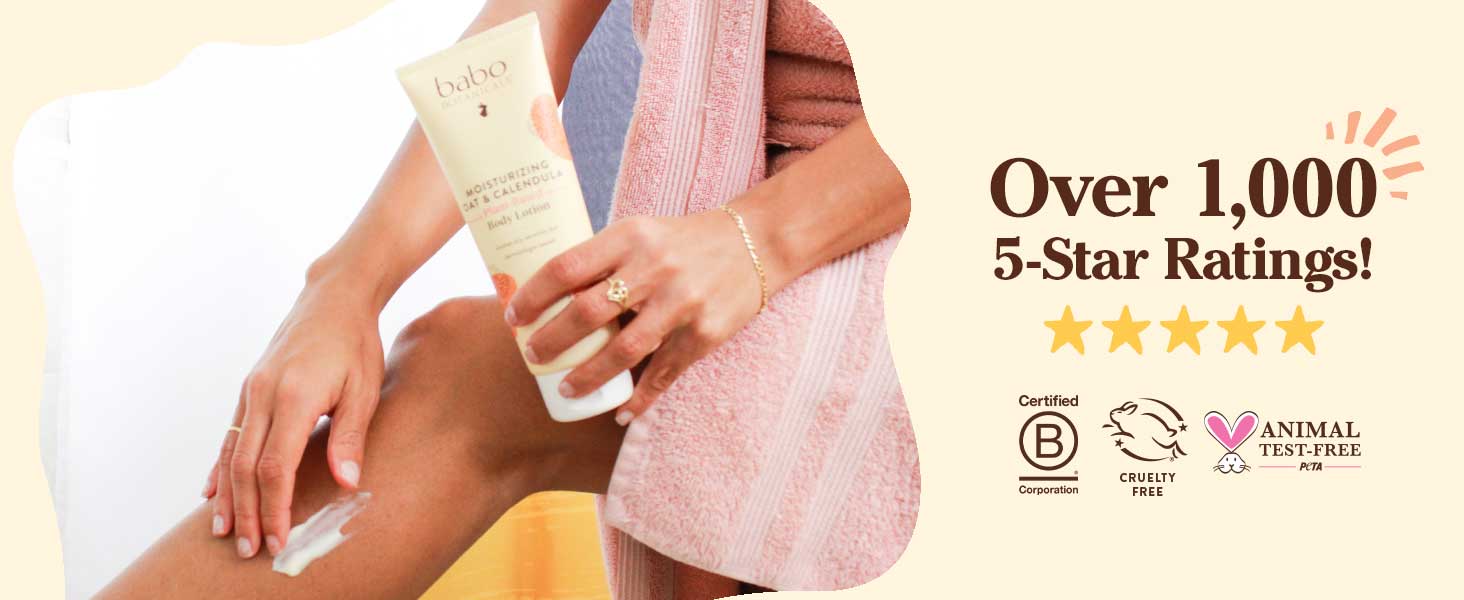 Babo Botanicals Moisturizing Oat & Calendula Body Lotion 8oz high 5-star ratings Babo Botanicals Moisturizing Oat & Calendula Body Lotion 8oz high rating