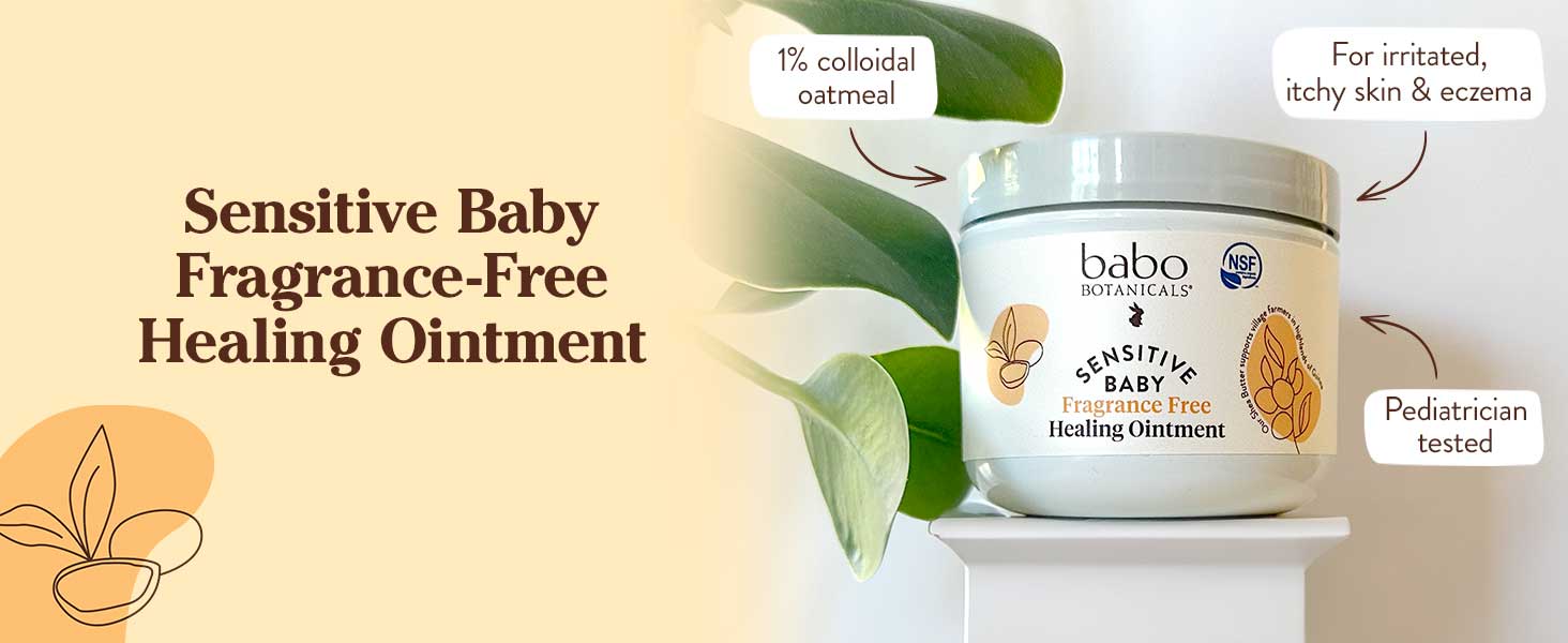 Babo Botanicals Sensitive Baby Fragrance-Free Healing Ointment 4OZ benefits Babo Botanicals Sensitive Baby Fragrance-Free Healing Ointment 4OZ benefits