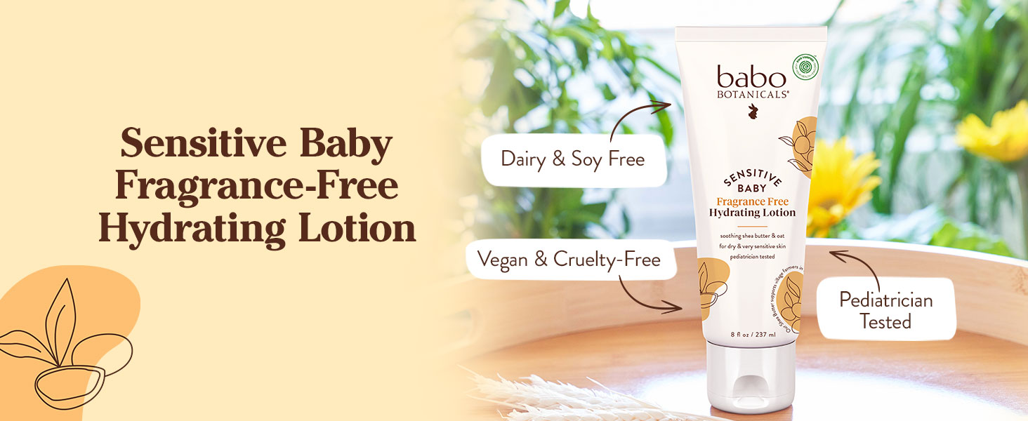 Babo Botanicals Sensitive Baby Lotion highlights Babo Botanicals Sensitive Baby Lotion benefits