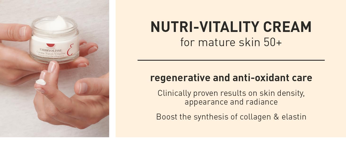 Embryolisse Nutri-Vitality Age-Defying Face Cream, Collagen-Supporting Moisturizer Anti-oxidant care Embryolisse Nutri-Vitality Age-Defying Face Cream, Collagen-Supporting Moisturizer Anti-oxidant care