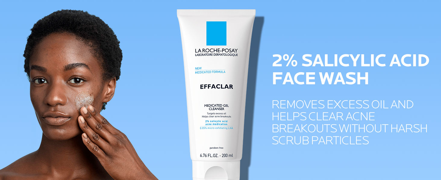 La Roche-Posay Effaclar Medicated Gel Cleanser 200mL dermatologist solution for skin