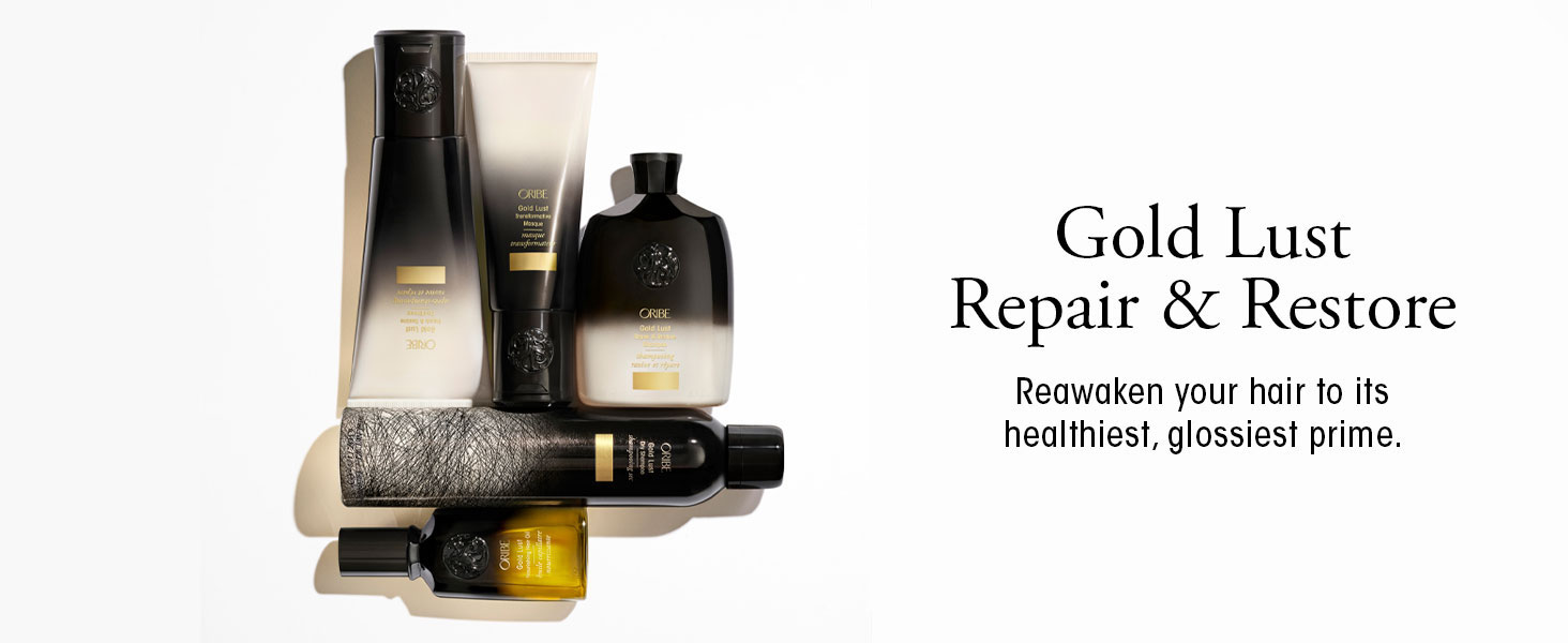 Oribe Gold Lust Haircare reawaken to healthiest and glossiest prime Oribe Gold Lust Repair & Restore Collection