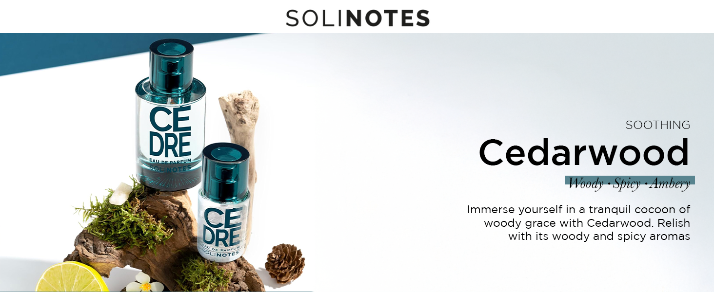 SOLINOTES Cedarwood Perfume soothing fragrance SOLINOTES Cedarwood Perfume soothing fragrance
